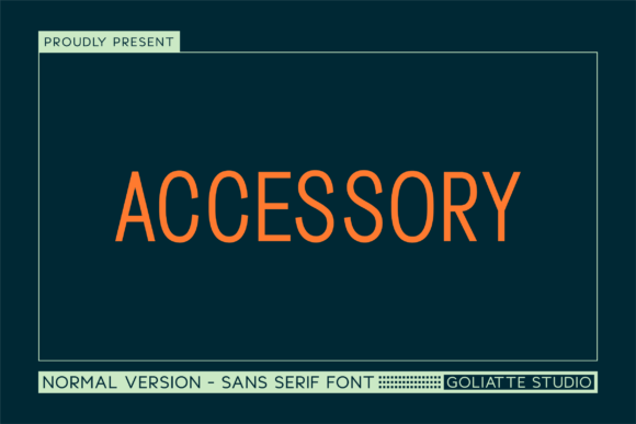Accessory Font: A Modern Sans Serif for Handmade Creations