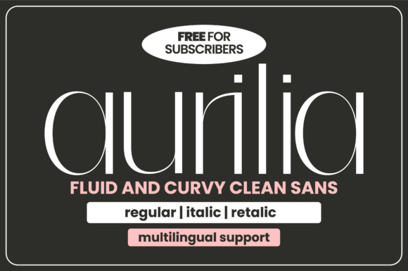 Aurilia: A Font That Elevates Handmade Creations