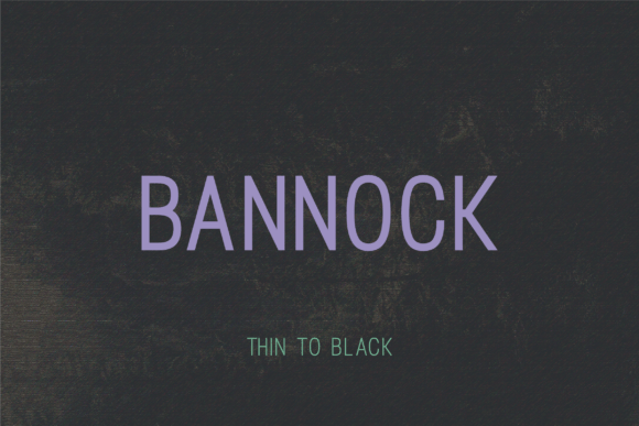 Bannock Font for Handmade Creations