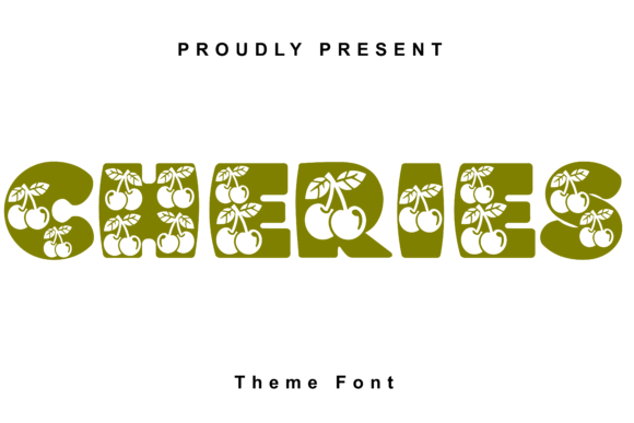 Cheries: A Vibrant Display Font for Web Design