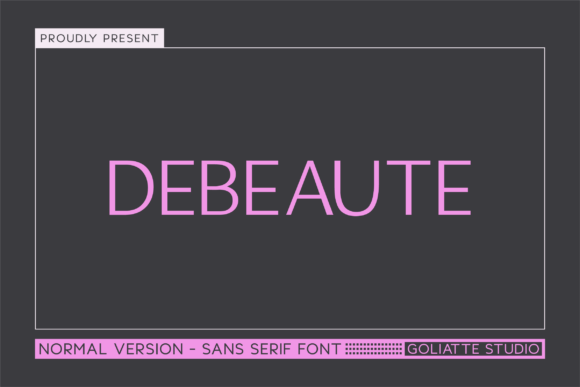 Debeaute: A Modern Sans Serif Font for Web Design