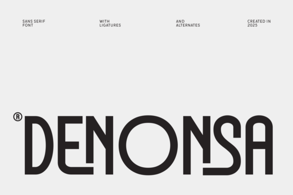 Denonsa: A Modern Sans Serif Font for Bold Branding