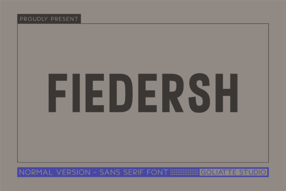 Fiedersh – A Bold Sans Serif Font for Web Design