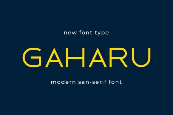 Gaharu Sans Serif Font for Modern Web Design