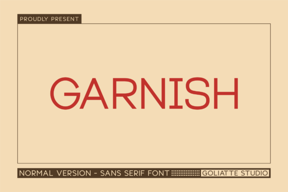 Garnish – A Bold Sans Serif Font for Modern Marketing