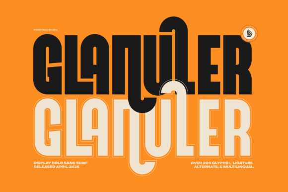 Glanuler: A Bold Sans Serif Font for Digital Branding