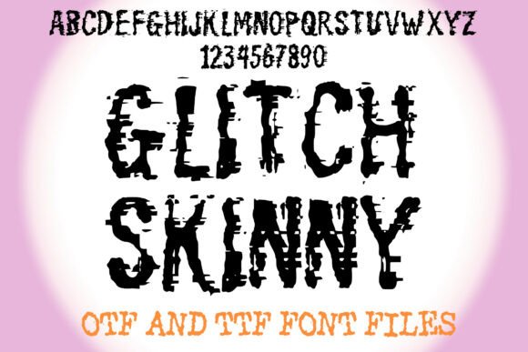 Glitch Skinny: A Decorative Font for Bold Visual Statements