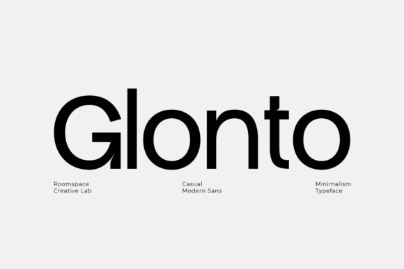 Glonto: A Modern Sans Serif Font for Web and Digital Design