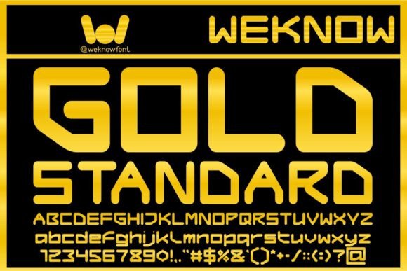 Gold Standard Font for Handmade and Commercial Designs