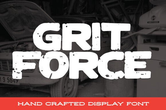 Grit Force: The Bold Sans Serif Font for Impactful Branding