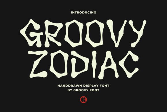 Groovy Zodiac Font for Editorial Design