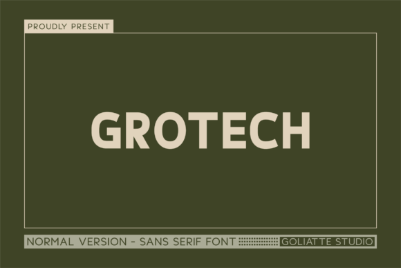 Grotech – A Modern Sans Serif Font for Web Design