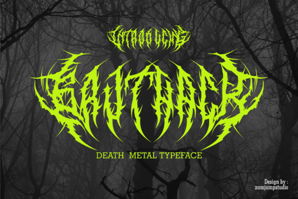 Gruthack: A Bold Blackletter Font for Craft Creations