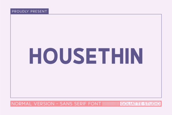 Housethin: A Modern Sans Serif Font for Editorial Clarity