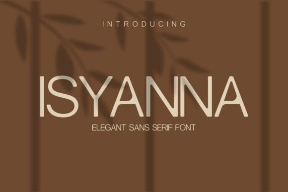 Isyanna: A Modern Serif Font for Editorial Design