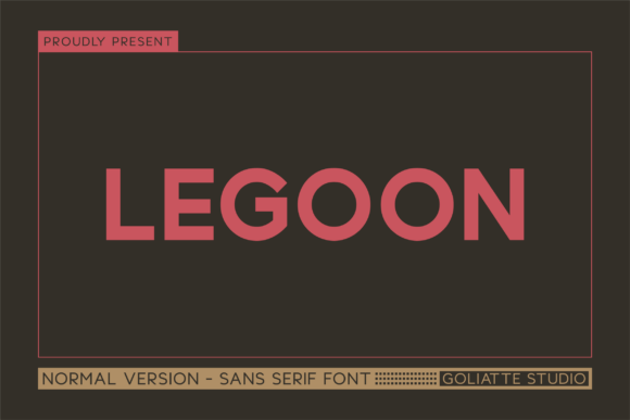 Legoon: A Bold Sans Serif Font for Handmade Creations