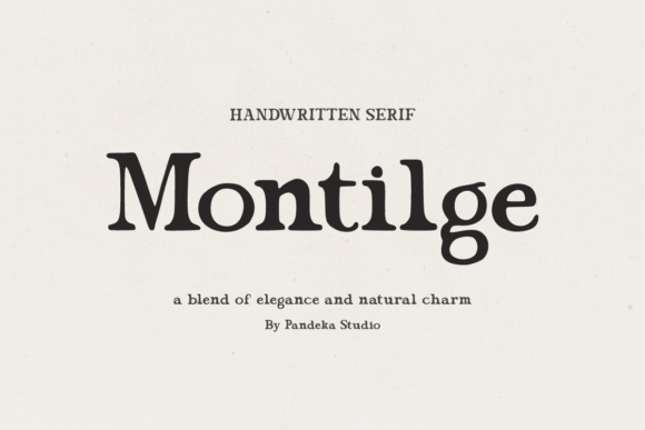 Montilge: A Natural Serif Font for Timeless Branding
