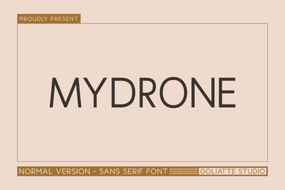 Mydrone: A Versatile Sans Serif for Modern Design