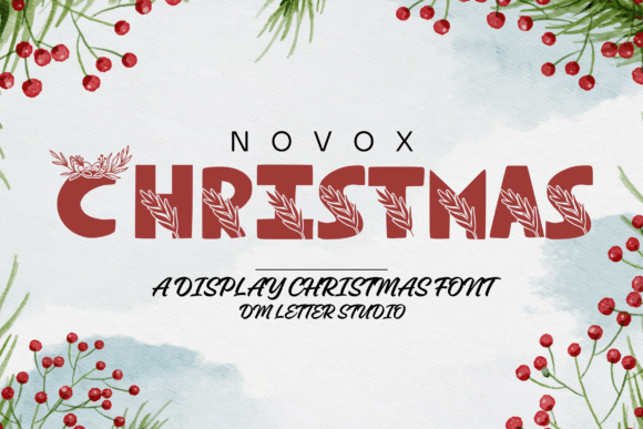 Novox Christmas: A Festive Font for Handmade Creations