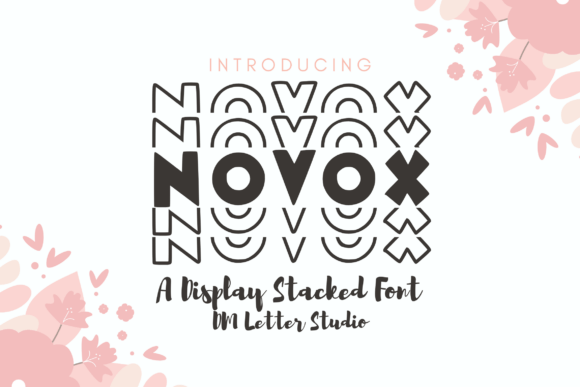 Novox Stacked – A Bold Display Font for Brand Impact