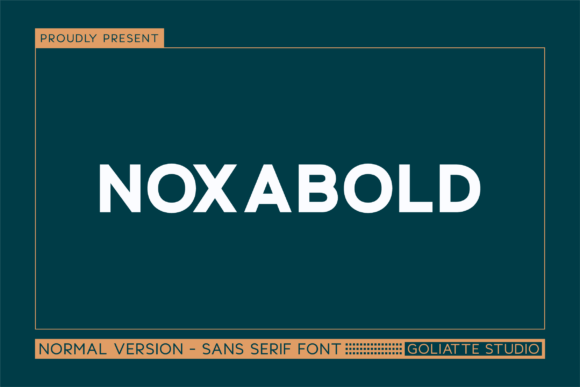Noxabold – A Bold Sans Serif Font for Modern Design