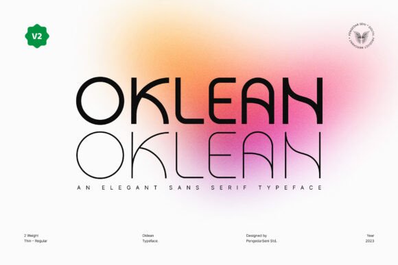 Oklean V2: A Modern Sans Serif Font for Bold Branding