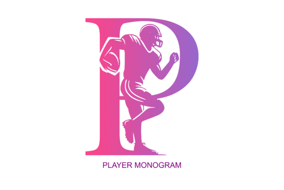 Player Monogram Font for Editorial Design