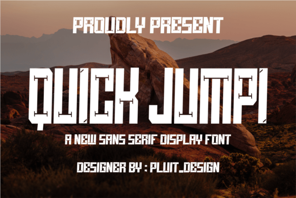 Quick Jumpi: A Bold Display Font for Impactful Branding