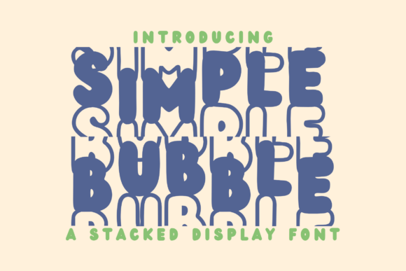 Simple Bubble Stacked Font for Bold Branding