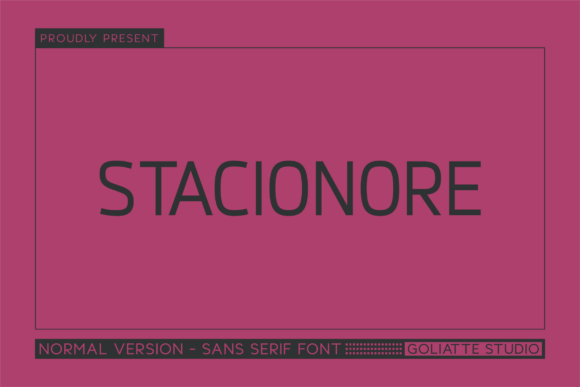 Stacionore: A Bold Sans Serif Font for Modern Branding
