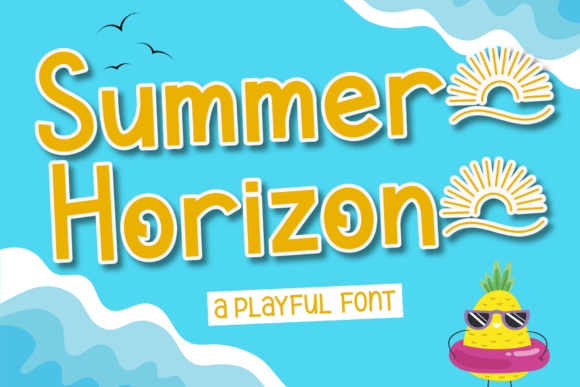 Summer Horizon: A Playful Font for Warm Digital Designs