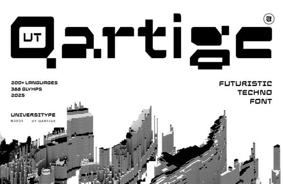 Ut Qartige: A Cyberpunk Font for Bold Digital Campaigns